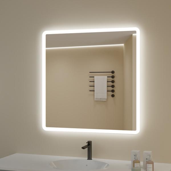 Led Bathroom Smart Touch Screen Mirror Silver Backlit Led Lighted Mirror Illuminated Bath Mirror