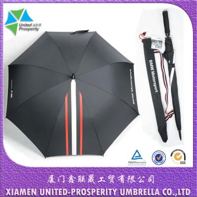 O manual do punho da fibra de vidro do TUV fecha guarda-chuvas Windproof do golfe