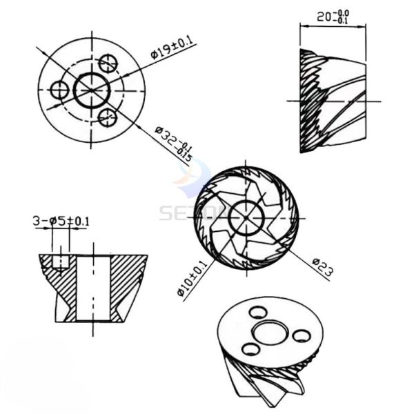 31Мм*12.5Мм*24Мм Бледы для шлифовальной машины из нержавеющей стали