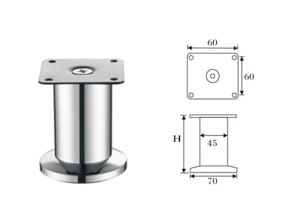 Anti - Oxidation Modern Furniture Legs No Environmental Pollution
