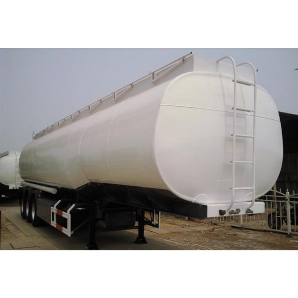25 to 60 CBM Fuel Tank Truck Trailer Aluminum Alloy Stainless Steel Optional