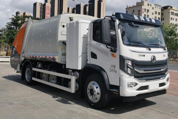 Vehículo de transporte de compresión eléctrica Dongfeng Recogida de residuos Compactor de basura Camión