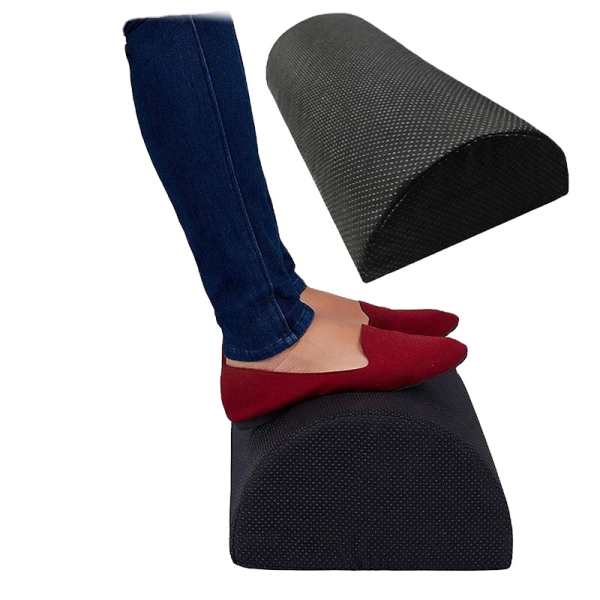 Office Footrest Memory Foam Cushion for Home and Work Black 3D Mesh Customized Color