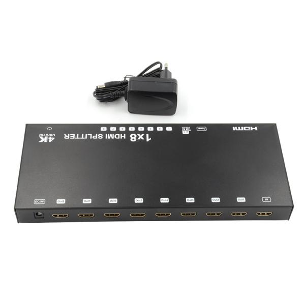 8 Ports 4K HDMI Splitter Video Splitter 3d EDID 1 In 8 Out Duplicator For 8 TVs