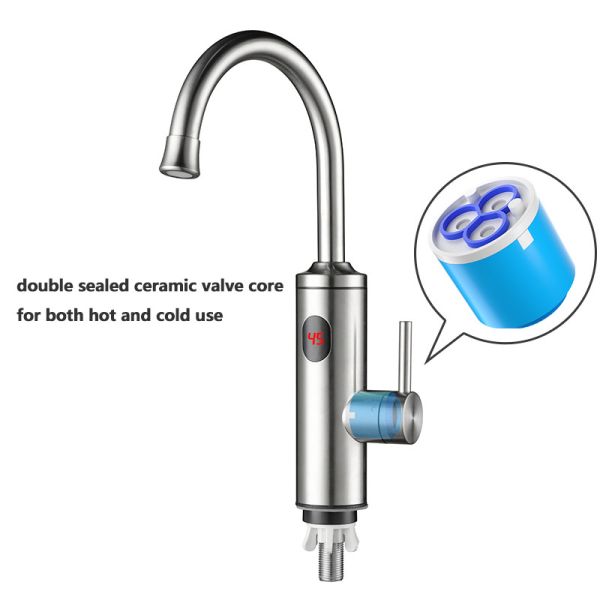 Hot And Cold Water Dual Use 3300w 3s Heating Electric Kitchen Water Heater Tap
