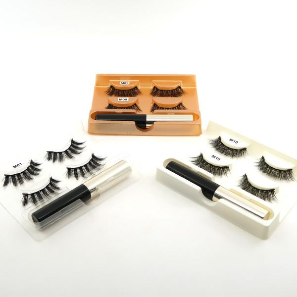 Adhesive 10D Magnetic Eyeliner Eyelash Suit 25mm Korean PBT Fiber