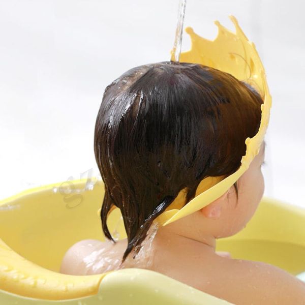 Waterproof Nontoxic Baby Shower Caps Odorless Protect Ears Eyes
