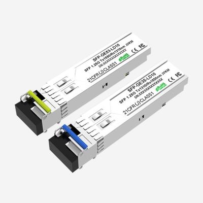 Plug and play do módulo 1550nm do transceptor do LC 20km SFP