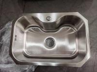 SUS304 évier en acier inoxydable de qualité haute cuisine avec drain résistant à la corrosion