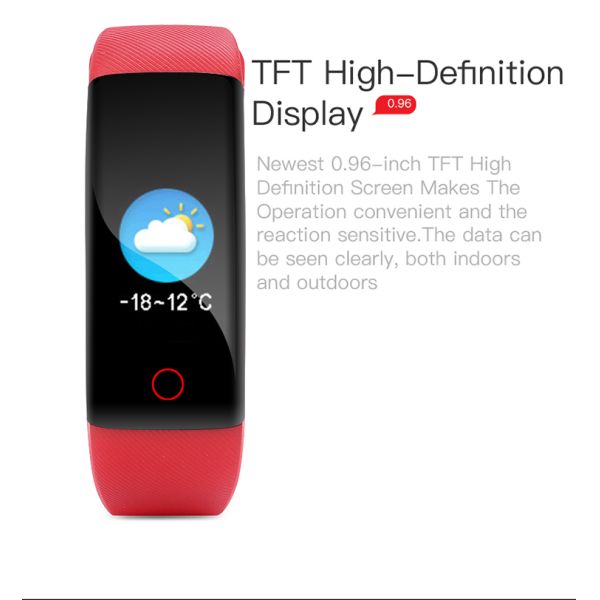 Correa elegante de la pulsera HL109 contador de paso de Smartwatch 80*160 de la pantalla táctil del deporte de TFT de 0,96 pulgadas