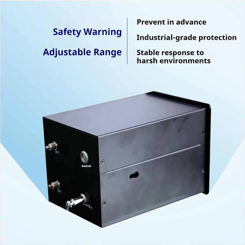 0-1000ppm Hydrogen H2 Gas Detector Sound Alarm Customizable Online Gas Meter
