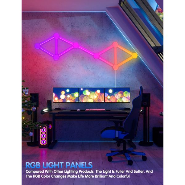 Дистанционное управление Адвокатуры света СИД радуги DIY Splicable звукомерное окружающее мобильное