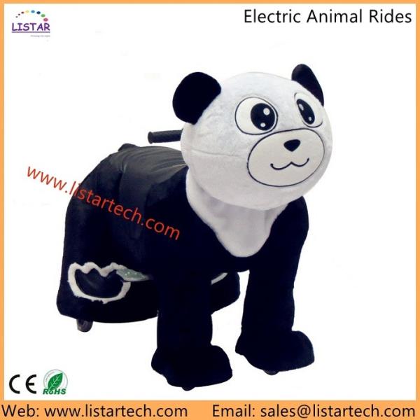 Amusement Park Battery Motorized Animal Scooter, Plush Kids Scooters at Mall for sale