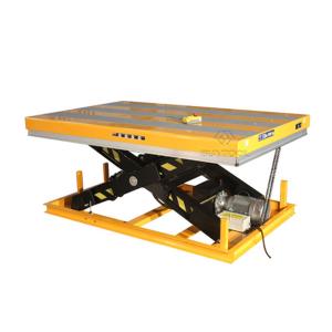 Portable Low Profile Electric Hydraulic Scissor Lift Table 800kg Wireless Remote