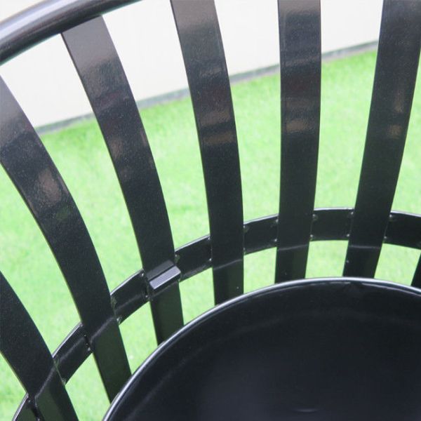 Мусорный бак стали Dia 584* 914H Mm покрытия порошка на открытом воздухе