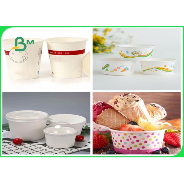 185+15g Polycoated Cupstock Board Disposable FDA Approved 50 * 35cm