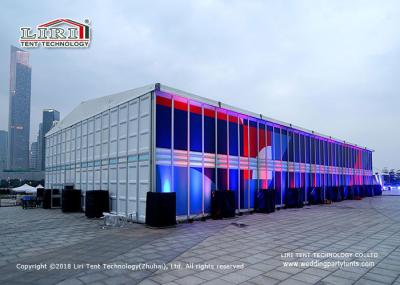 Luxury Two Storey Tent With Glass Walls For Car Launch Events 20 Years Life Span