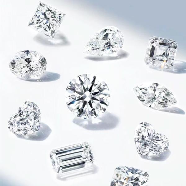 Certificado IGI Diamante sintético redondo DEFG Jóias Decoração CVD Diamantes brancos