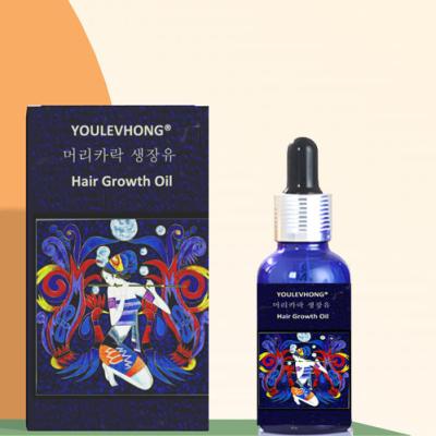 Óleo de crescimento do cabelo com perfume natural de ervas nutre todos os tipos de cabelo 30 ml de conteúdo certificado GMP Previne a perda de cabelo