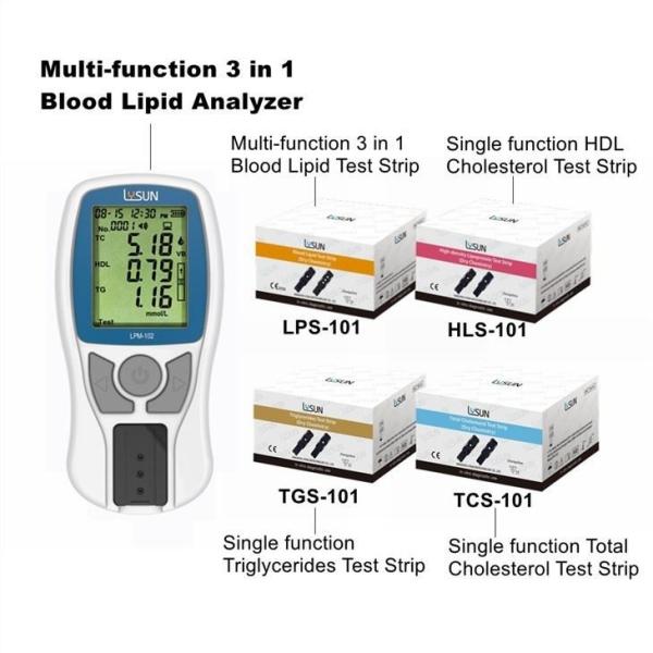 2022 Hot Sale LYSUN Brand Dry Chemistry Analyzer Blood Lipid Renal Function Analysis Meter