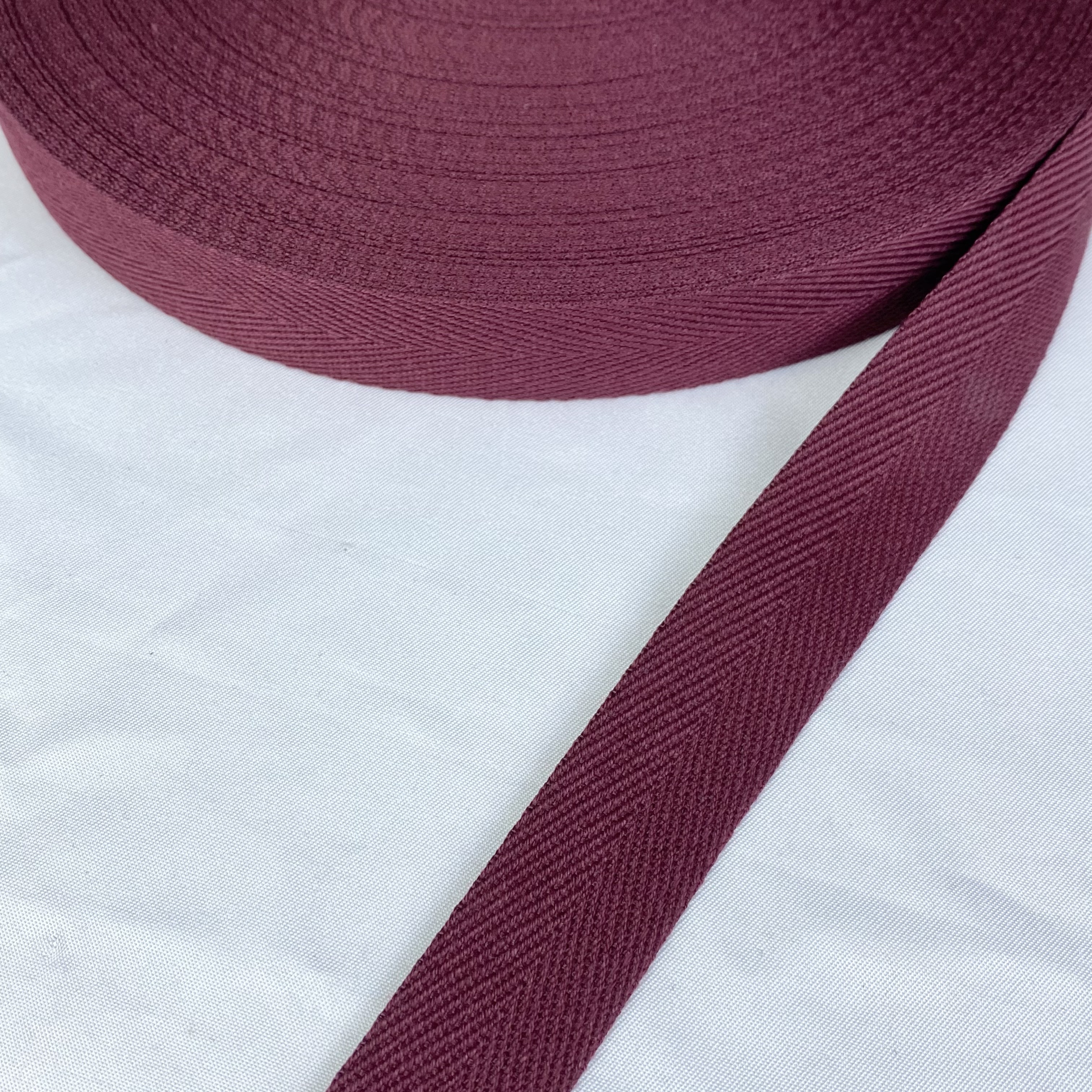 Herringbone polyester-cotton webbing Various colors Backpack strap Belt Handbag strap