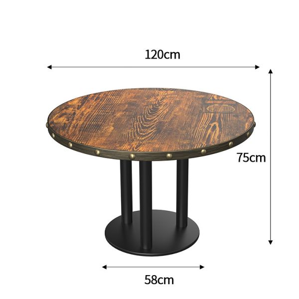 Industrial Style Booth Sofa Seating for Restaurant Hot Pot Shop Commercial Table Chairs Cafe Customized Dining Table and Chairs