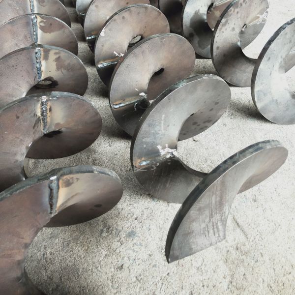 Fire Resistant High Efficiency Customizable Stainless Steel Auger Screw Spiral Blade for Industrial Conveyor Systems