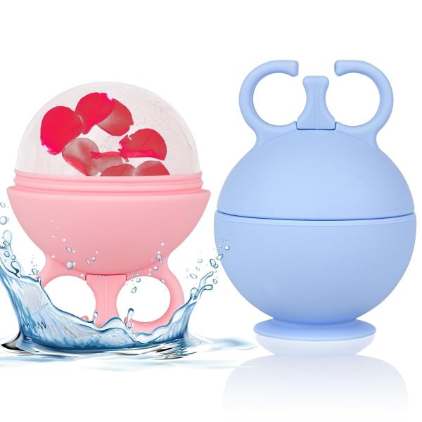 Silicone Ice Roller For Face Cold Therapy Facial Massager For Puffiness Acne Redness BPA-Free OEM Skincare Tool Mint Green