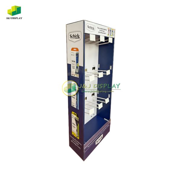 Cardboard POS Display Stand Customizable Printing Digital Heat Transfer / Varnishing