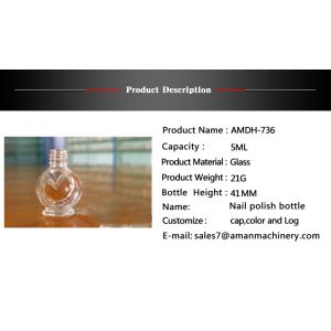 Garrafa do verniz para as unhas