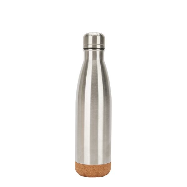 500ml Cork Bottom Cola Shaped Vacuum Seal Insulated Flask Stainless Steel Water Bottle