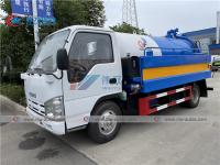 Camión del vacío de las aguas residuales de ISUZU 4x2 5cbm con el tanque de Q235A