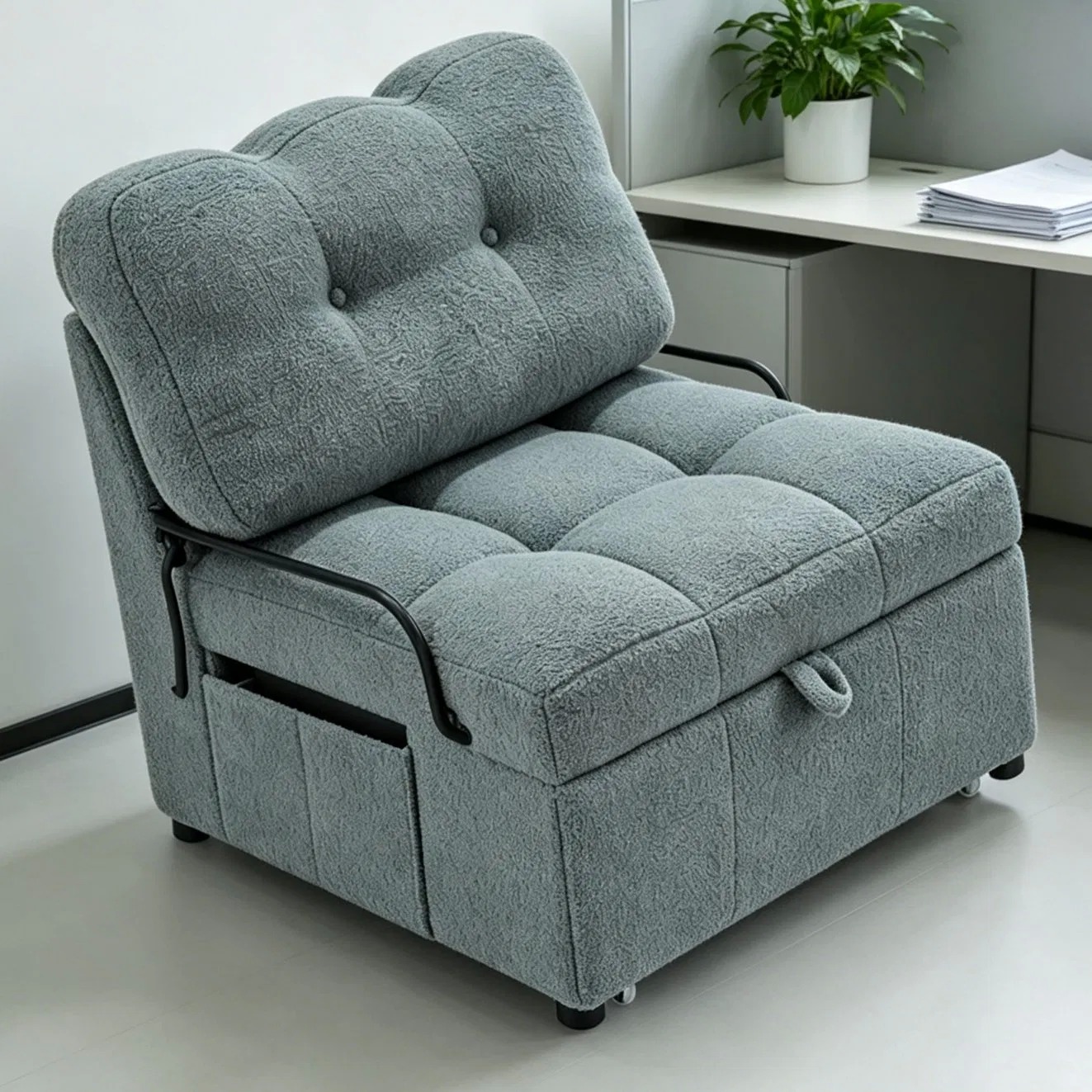 Low Back Leisure Sofa Relaxed Design Perfect for Reading and Watching TV at Home