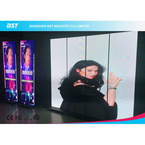 Материал шкафа дисплея СИД узкого шатона крытый рекламируя алюминиевый