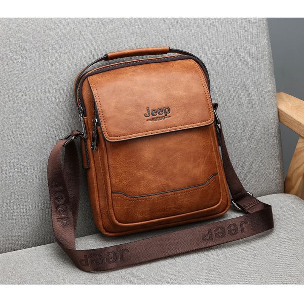 OEM Shoulder Messenger Bag Polyester JeepBuluo Leather Casual Bag