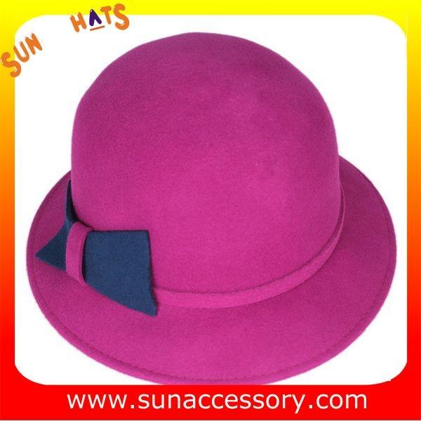 T1631162 Sun Accessory customized  winner  fashion 100% wool felt cloche hats, women hats and caps wholesaling
