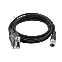 IP68 M12 4 Pin Male To DSUB 9 Pin Female Waterproof Cable Connector avec le câble de PVC PUR