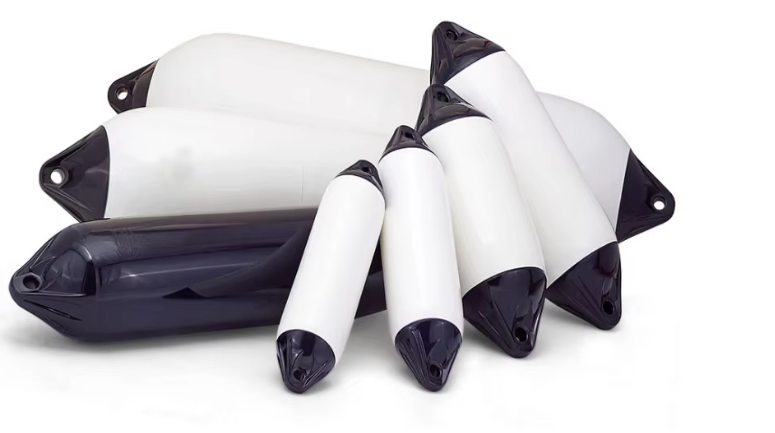 Polyform White F-Type Boat Fender Accessory with Piston Watercraft Fender Accessories