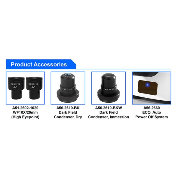 Микроскоп лаборатории Тринокулар исследования микроскопа А12.2603 смеси СИД 40-1000кс оптически биологический