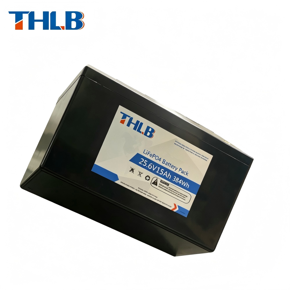 Solar Tracker Lithium Battery 25.6V 15Ah high efficiency with long cycle life 