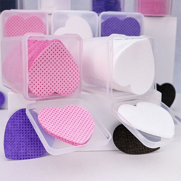Purple Pink Black Nail Polish Pads 200pcs/Box Colorful Nail Prep Pads