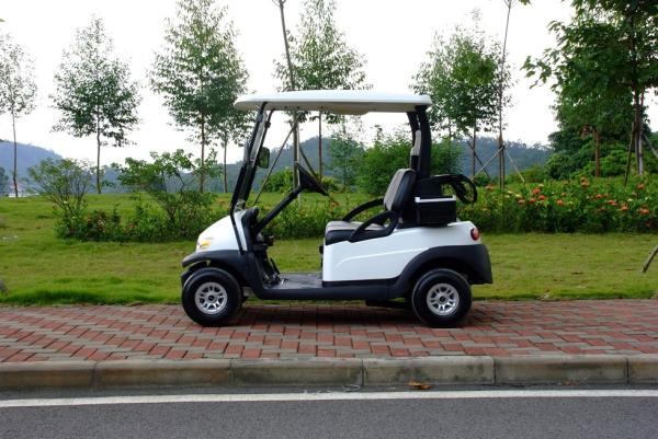 Electronic Small 2 Seater Golf Cart With Caddy Plate CE Approved , Green Color