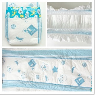 Breathable Organic Eco Disposable Nappies PE Backsheet With PP Tape