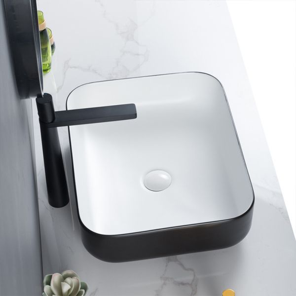High-Gloss Finish Rectangular Wash Basin Price Durability Custom Vessel Sinks