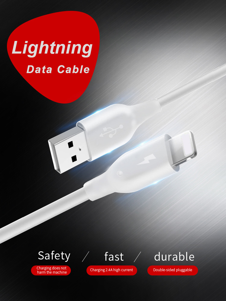 FCC USB 2.0 Lightning Cable 36g USB C Sync And Charge Cable