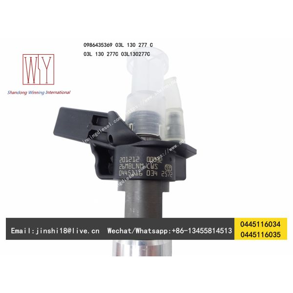 Bosch Genuine Piezo Fuel Injector 0445116035 0445116034 for VW 03L130277C