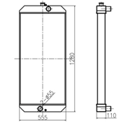 Excavator Spare Parts High Quality Water Radiator For Carterpillar 2653624