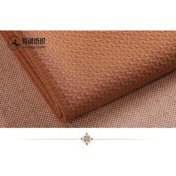 100% Polyester tweed combing jacquard thick needle weft knitting fabric for woman apparel