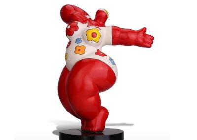 Nude Woman Outdoor Fiberglass Sculpture Multi Color Decoration