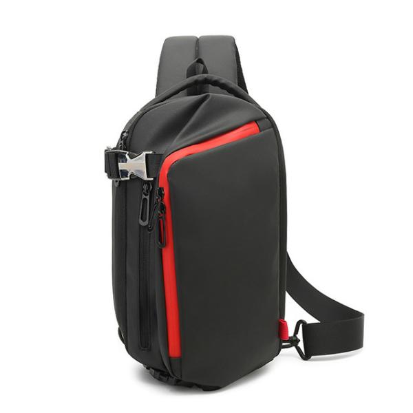 Dacron Oxford Cloth Chest Sling Bags Crossbody Sling Backpack 0.45kg